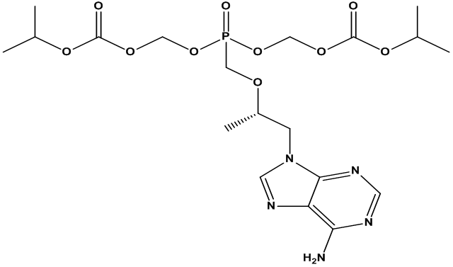 Tenofovir Disoproxil Fumarate IP Impurity G (Fumarate)  Tenofovir Disoproxil USP RC A  Tenofovir Disoproxil Fumarate IP Impurity G  Tenofovir Disoproxil Fumarate (S)-Isomer